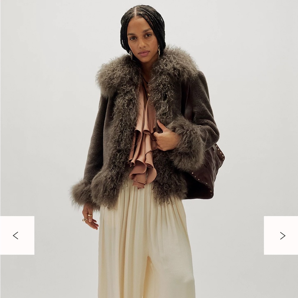 rare Charlotte Simone Olive Coat